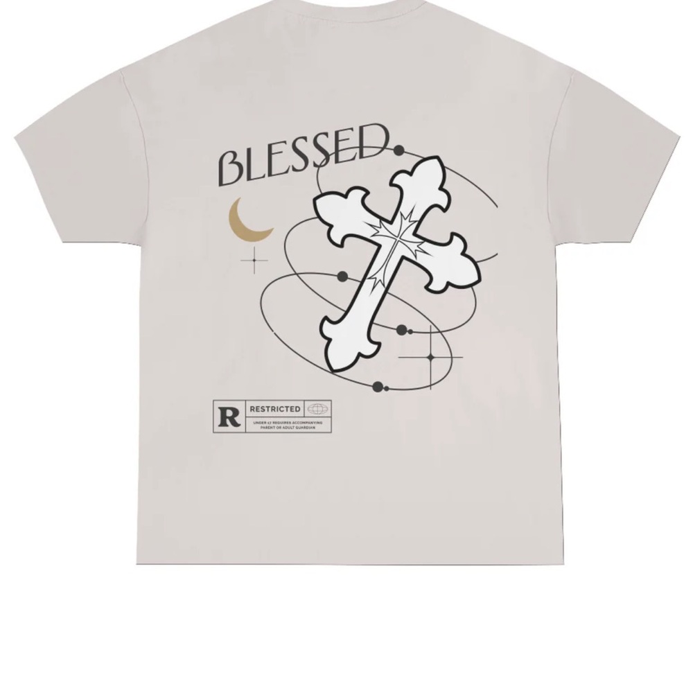 Blessed Graphic Tee - Cream